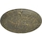 Ekena Millwork Athens Ceiling Medallion (Fits Canopies up to 3 5/8"), 26 1/4"OD x 3 1/4"P, Witch Hazel Crackle CM27ATWHC - alternate 3